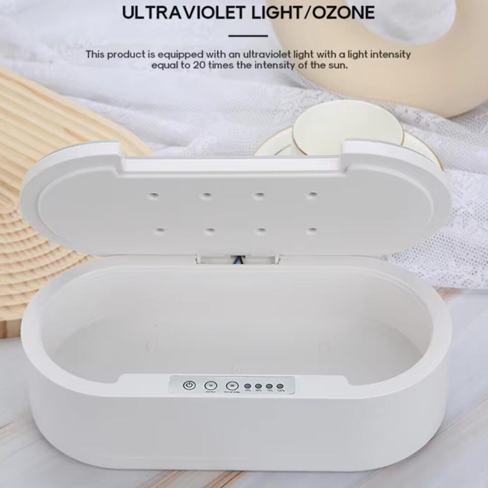 Smykke- og brillerenser med UV-C sterilisation og aromaterapi