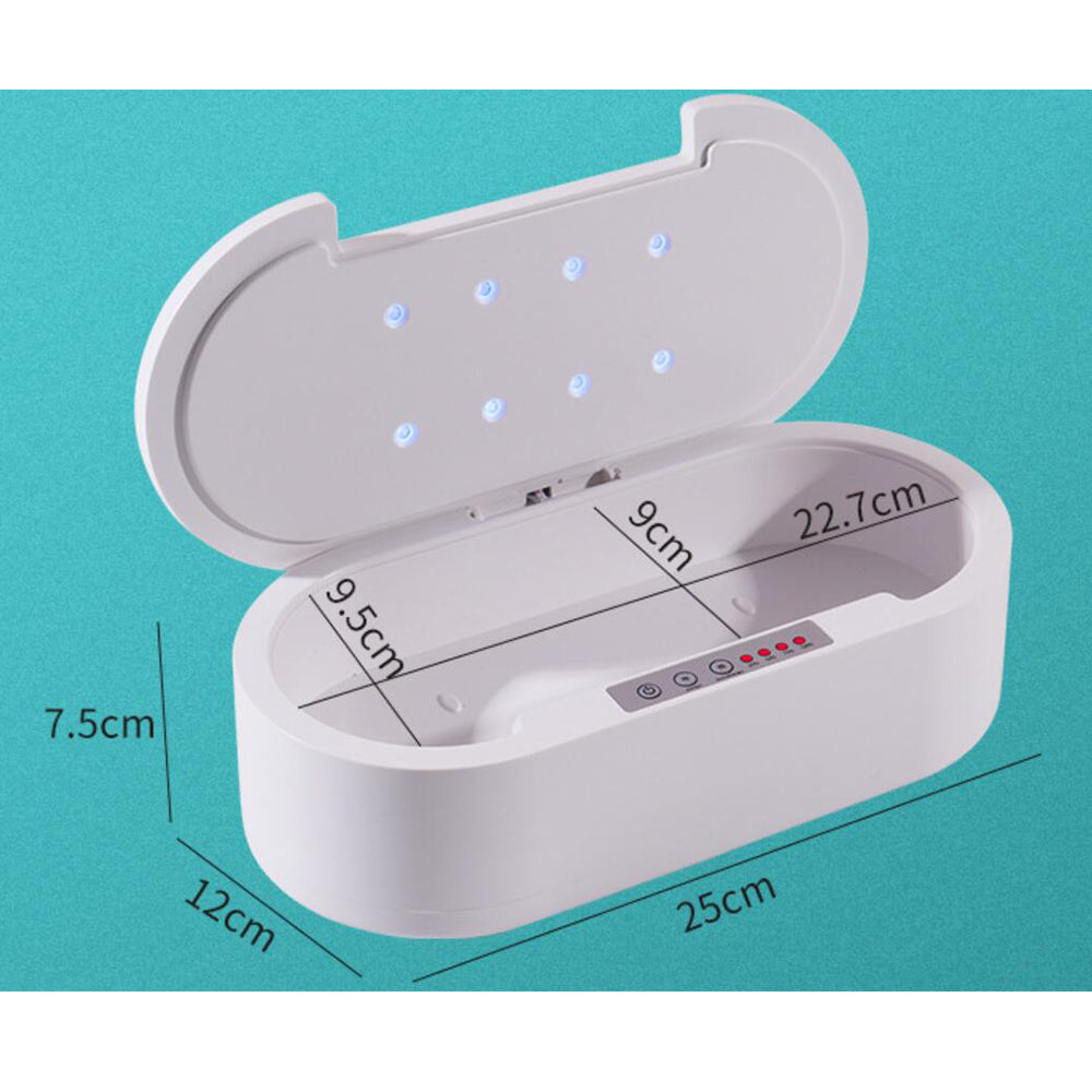 Smykke- og brillerenser med UV-C sterilisation og aromaterapi