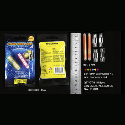 Selvlysende Snørebåndsdekorationer