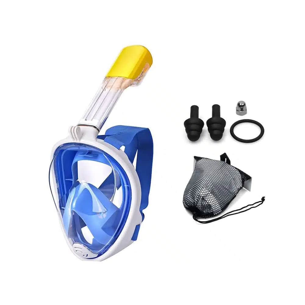 Snorkelmaske til børn og voksne med snorkel og 180 graders udsigt