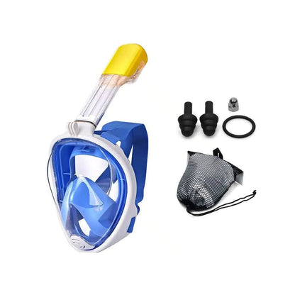 Snorkelmaske til børn og voksne med snorkel og 180 graders udsigt