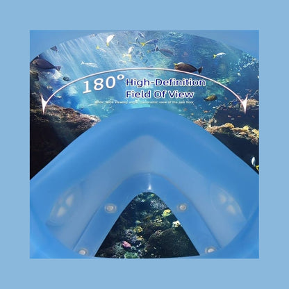 Snorkelmaske til børn og voksne med snorkel og 180 graders udsigt