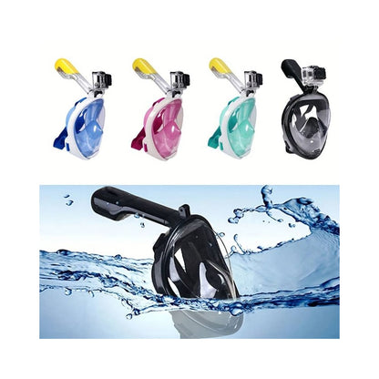 Snorkelmaske til børn og voksne med snorkel og 180 graders udsigt