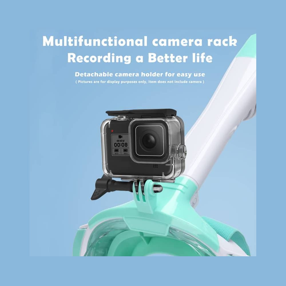 Snorkelmaske til børn og voksne med snorkel og 180 graders udsigt