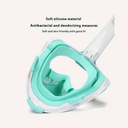 Snorkelmaske til børn og voksne med snorkel og 180 graders udsigt