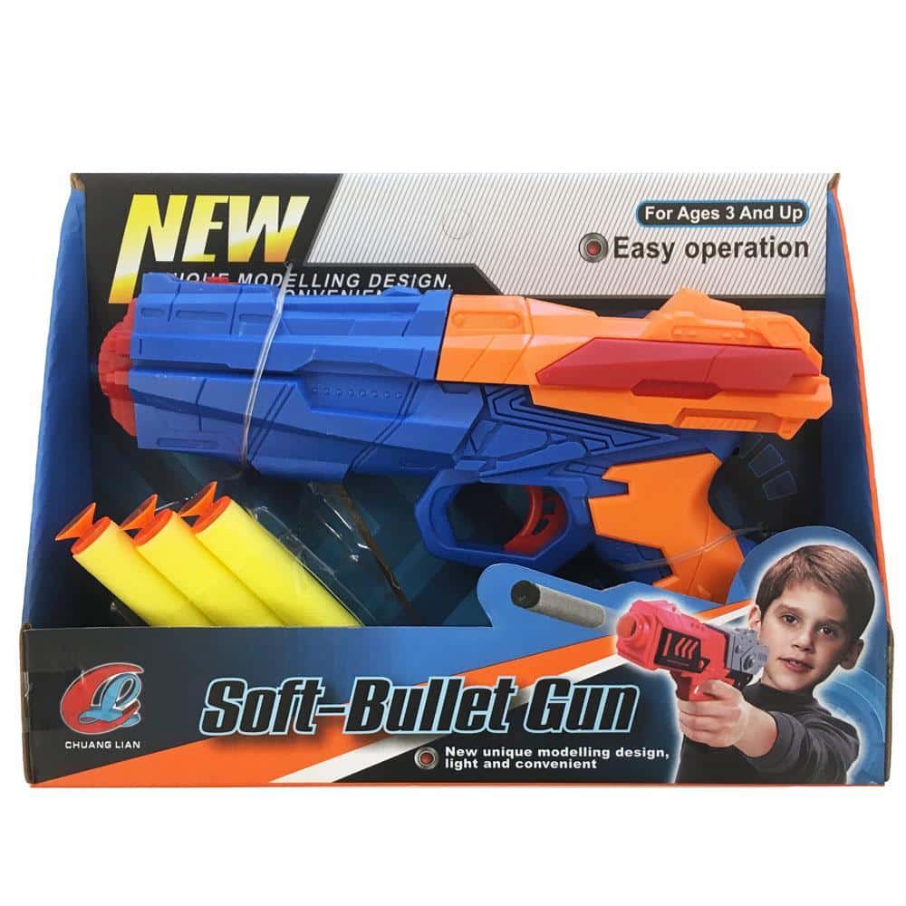 Softgun med 3 stk. Skum Pile