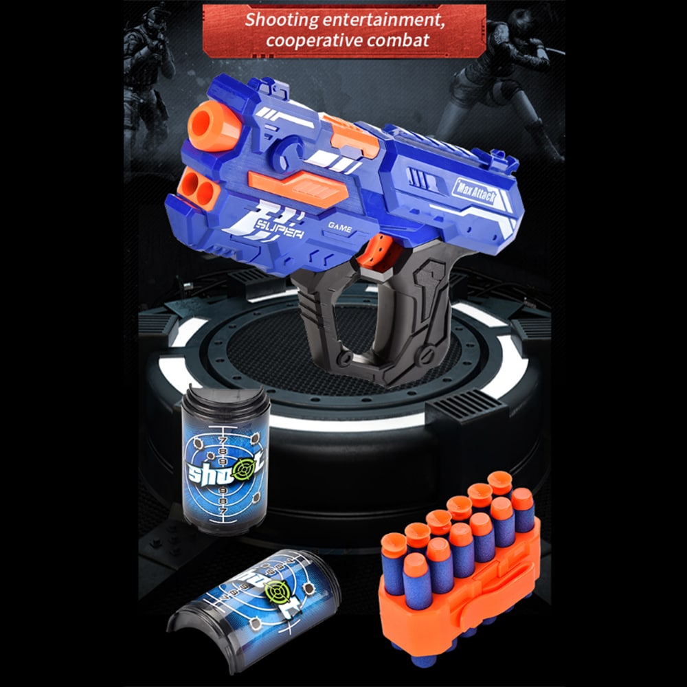 Soft Bullet "Super Shoot" - 4 forskellige, super seje pistoler -