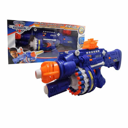 Fuldautomatisk Soft Bullet Gun inkl. 40 pile-magasin