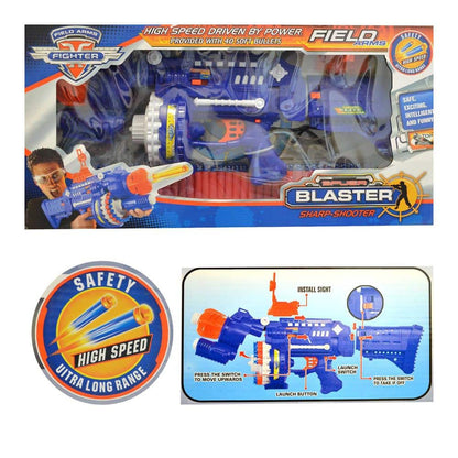 Fuldautomatisk Soft Bullet Gun inkl. 40 pile-magasin