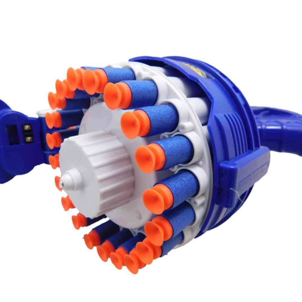 Fuldautomatisk Soft Bullet Gun inkl. 40 pile-magasin