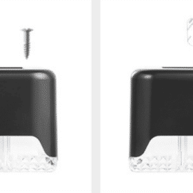 LED solcelle trin lys udendørs til trappe, hegn - sorte 4 stk.