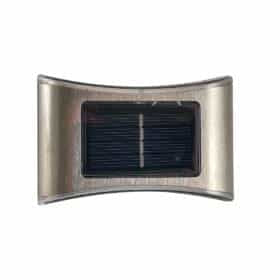 Rustfri LED-solcelle Væglampe (up- downlight), 4 stk.