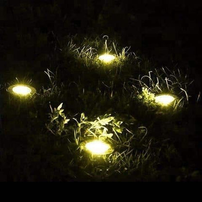 Solcelle LED spot til haven med spyd (4 stk.)