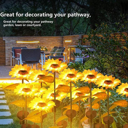 Solcelle lamper til haven - 1 blomst - 78 cm