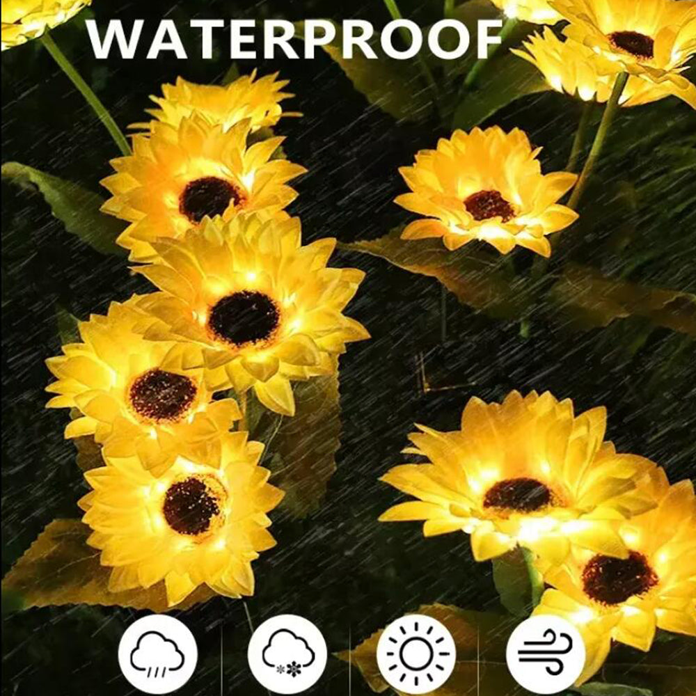 Solcelle lamper til haven - 1 blomst - 78 cm