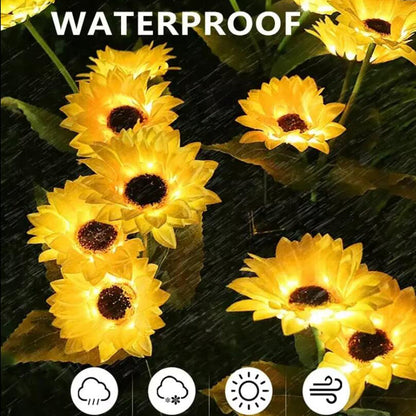 Solcelle lamper til haven - 1 blomst - 78 cm