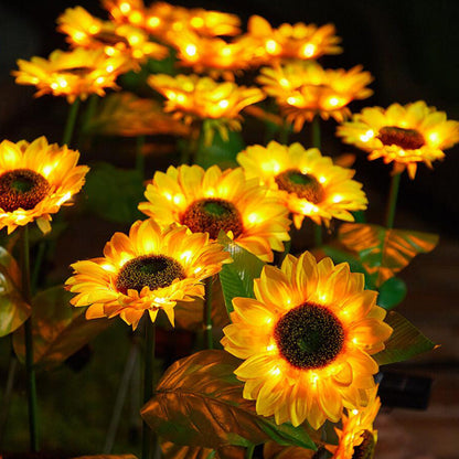 Solcelle lamper til haven - 1 blomst - 78 cm