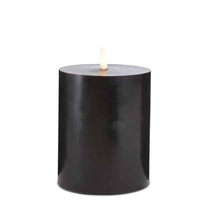 LED Stearinlys - 1 stk. - ø10 x 15 cm - m/3D flamme - (flere farver)