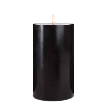 LED Stearinlys - 1 stk. - ø10 x 20 cm - m/3D flamme - (flere farver)