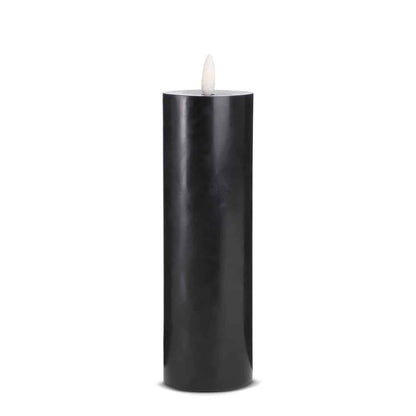 LED Stearinlys - 1 stk. - ø5,5 x 20 cm - m/3D flamme - (flere farver)