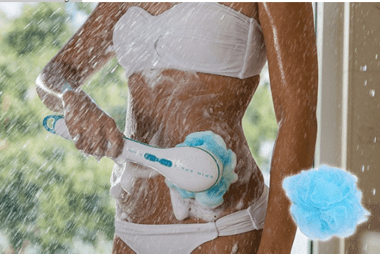 Spin Spa skrubbe og massagebørste (med 5 børster)