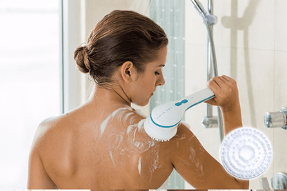 Spin Spa skrubbe og massagebørste (med 5 børster)