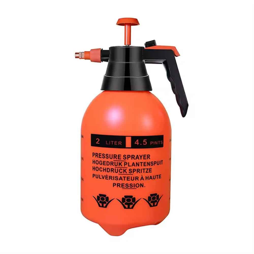 Tryksprøjte 2 liter med pumpe - orange -
