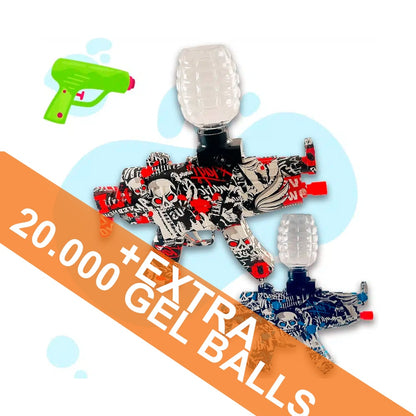 Gel Blaster Elektrisk Maskinpistol - inkl. gelékugler - rækkevidde på 20+ meter -