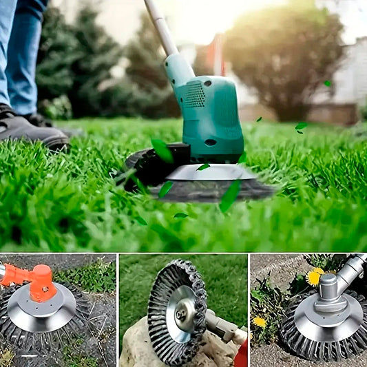 Effektiv stålbørste 6" eller 8" til ukrudtsfjernelse og polering