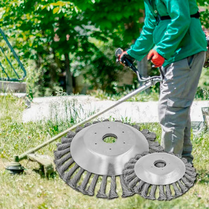 Effektiv stålbørste 6" eller 8" til ukrudtsfjernelse og polering