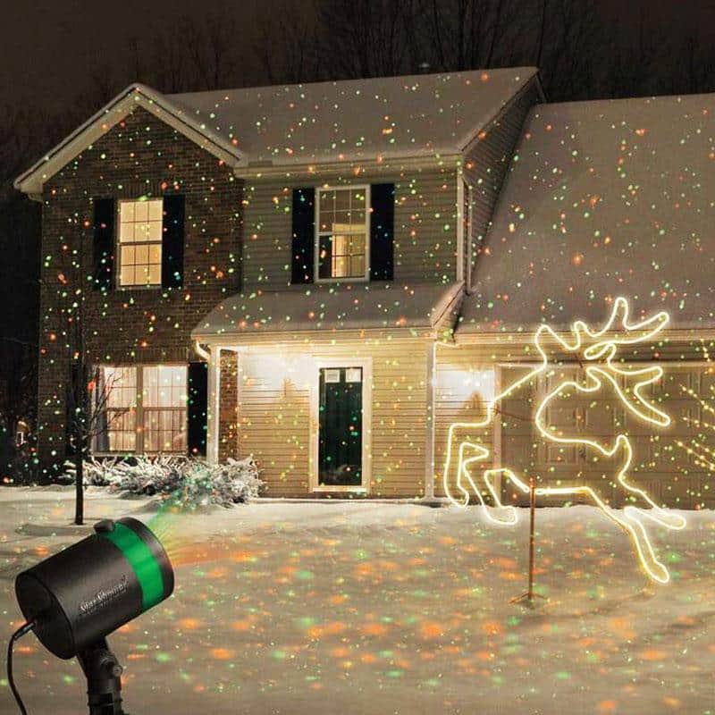 LED Udendørs projektor - Laser Light - rødt &amp; grønt lys