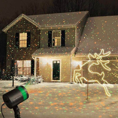 LED Udendørs projektor - Laser Light - rødt &amp; grønt lys