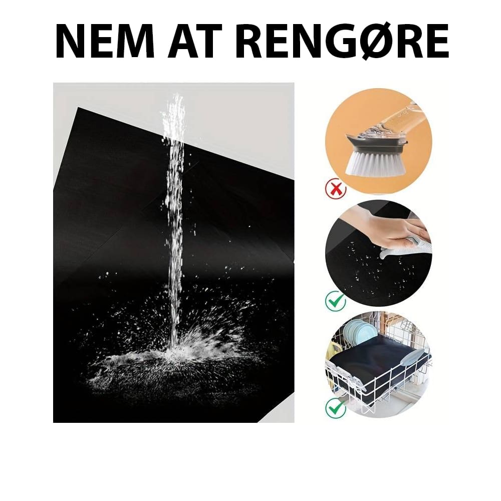 Grill/stegemåtte teflon nonstick (5 stk.)