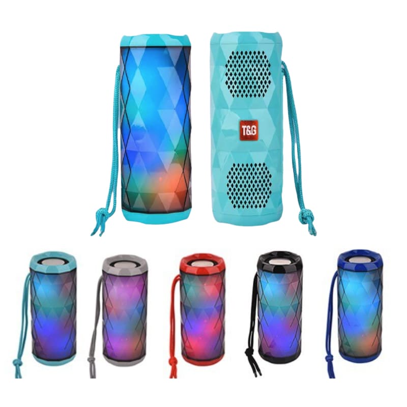 Bluetooth Højttaler 5W med seje LED lyseffekter og dobbelt bas