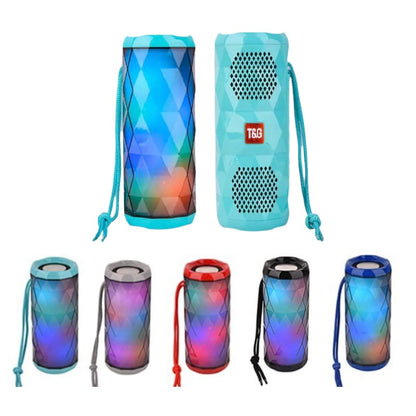 Bluetooth Højttaler 5W med seje LED lyseffekter og dobbelt bas