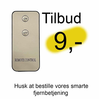 LED Stearinlys - 1 stk. - ø5,5 x 20 cm - m/3D flamme - (flere farver)