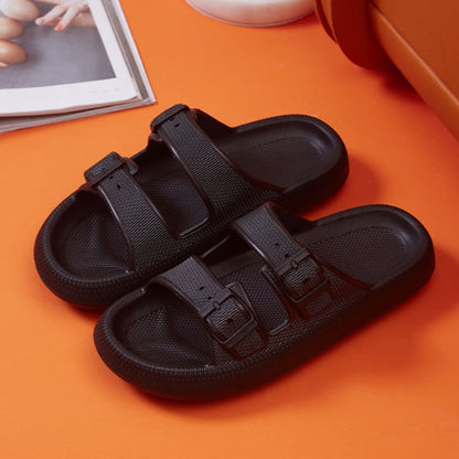 Slippers / Tøfler m/Spænde - Bløde &amp; Skridsikre i flere flotte farver (kendt som Happy Flops)