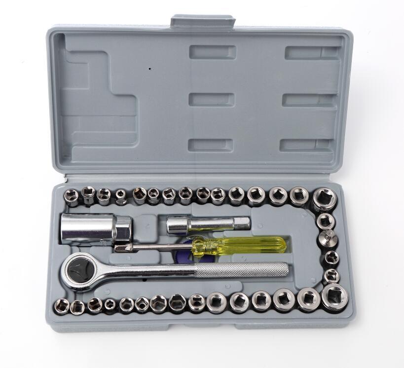 Topnøglesæt 1/4" - 40 dele