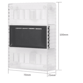 LED-solcelle væglampe (transparent), 4 stk.