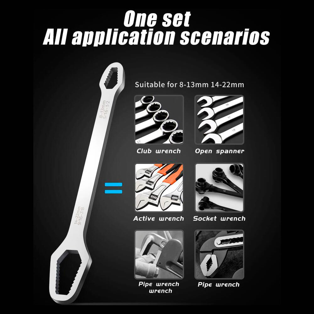 Justerbar 8-22 mm. universal skruenøgle