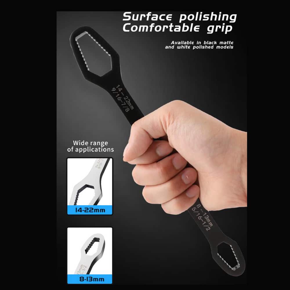 Justerbar 8-22 mm. universal skruenøgle