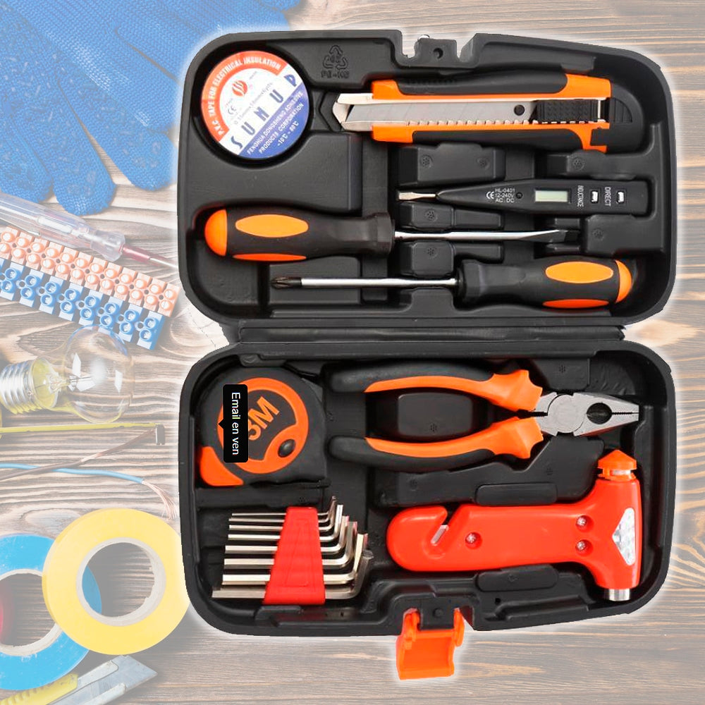 Værktøjssæt med 9 dele