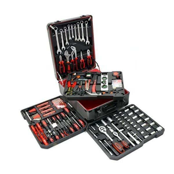 Professional værktøjssæt i kuffert (399 dele)