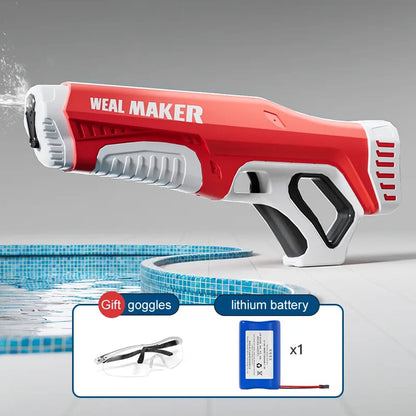 Elektrisk Kraftfuld Vandpistol der selv suger vand op når den genlader
