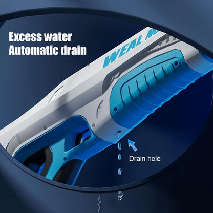 Elektrisk Kraftfuld Vandpistol der selv suger vand op når den genlader