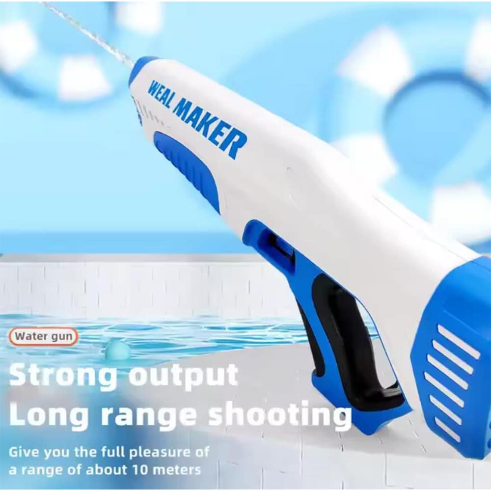 Elektrisk Kraftfuld Vandpistol der selv suger vand op når den genlader