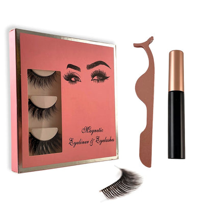 Magnetiske Øjenvippe Kit - 3 par - genanvendelige -