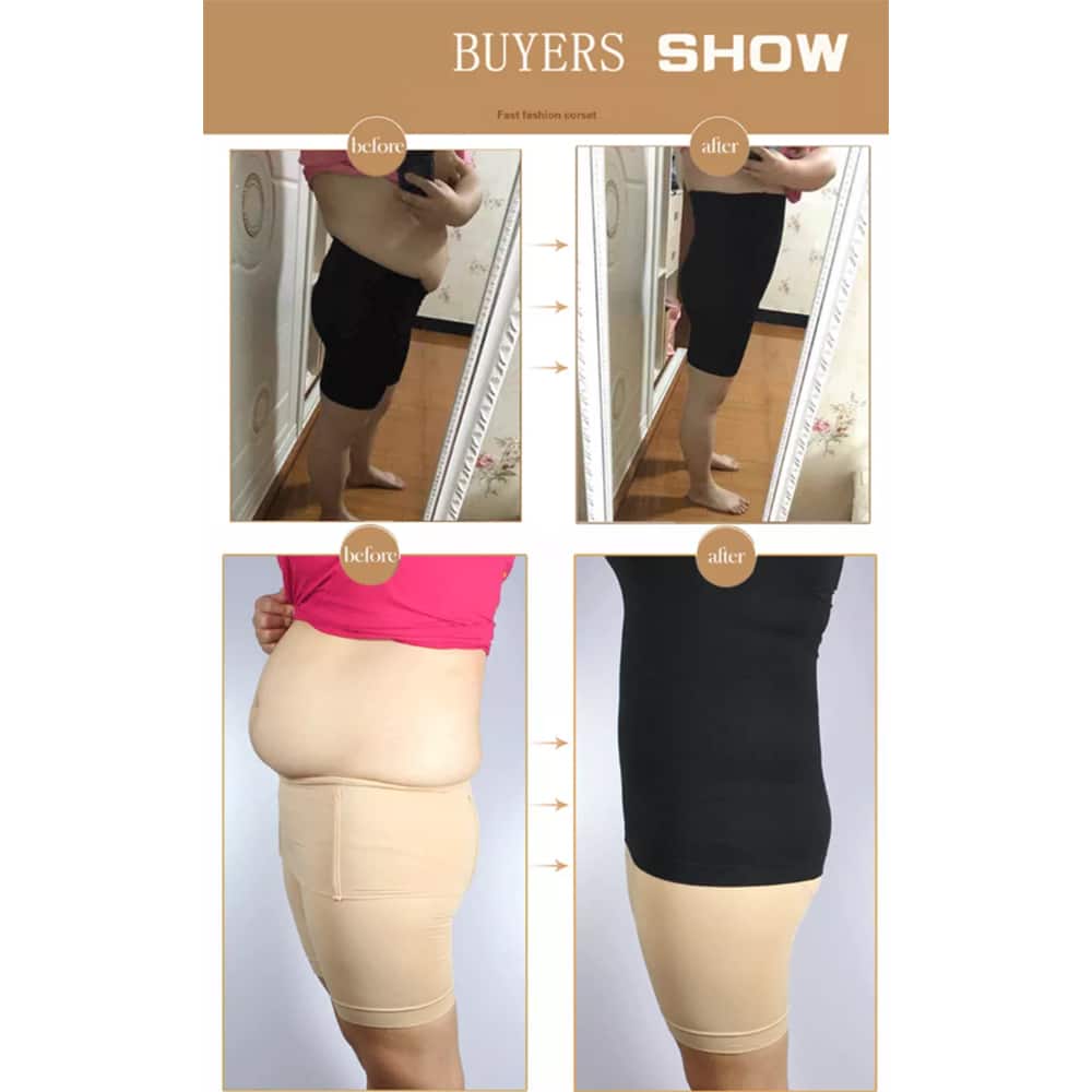 Shapewear Shorts m/høj talje - Sort eller Beige