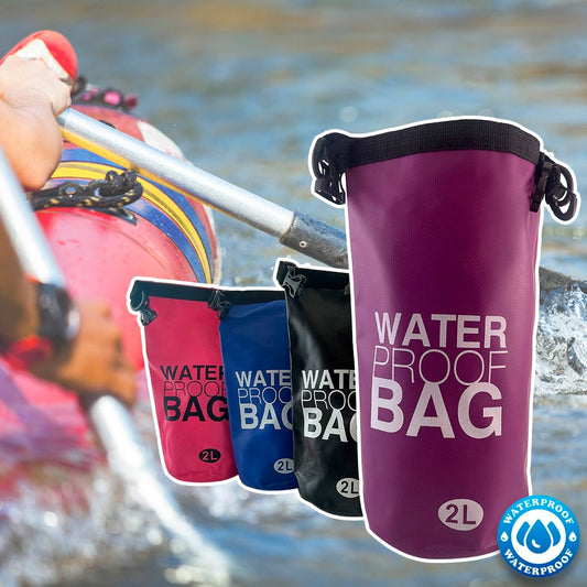 Dry bag 2 liter - Vandtæt taske - flere friske farver -