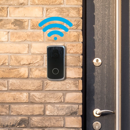 Batteridrevet WiFi Dørklokke m/nattekamera og mikrofon/højtaler (2-vejs)